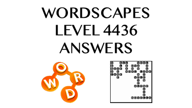 Wordscapes Level 4436 Answers