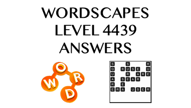 Wordscapes Level 4439 Answers