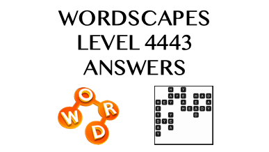 Wordscapes Level 4443 Answers