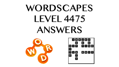 Wordscapes Level 4475 Answers