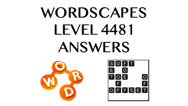 Wordscapes Level 4481 Answers