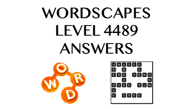 Wordscapes Level 4489 Answers