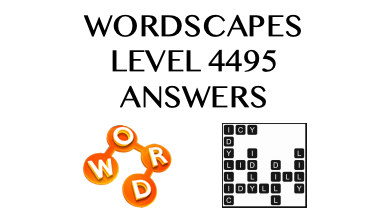 Wordscapes Level 4495 Answers