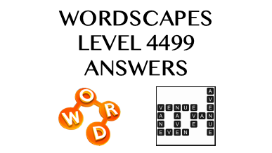 Wordscapes Level 4499 Answers