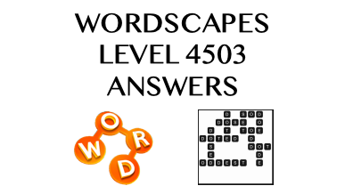 Wordscapes Level 4503 Answers