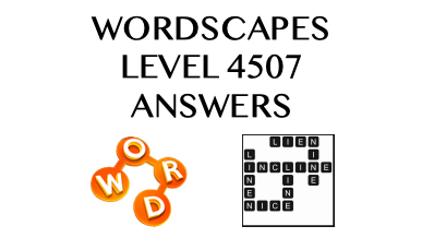Wordscapes Level 4507 Answers