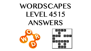 Wordscapes Level 4515 Answers
