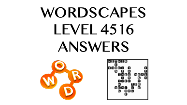 Wordscapes Level 4516 Answers