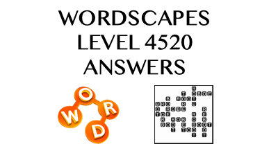 Wordscapes Level 4520 Answers