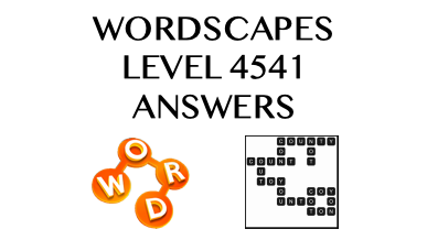 Wordscapes Level 4541 Answers