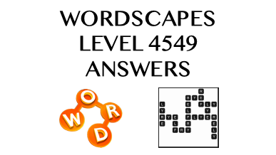 Wordscapes Level 4549 Answers