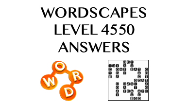 Wordscapes Level 4550 Answers