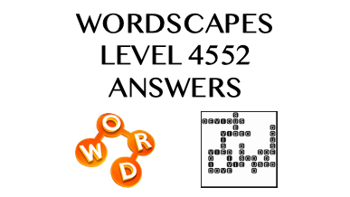 Wordscapes Level 4552 Answers