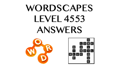Wordscapes Level 4553 Answers