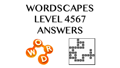 Wordscapes Level 4567 Answers