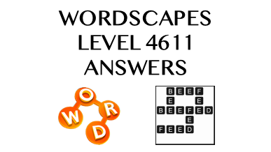 Wordscapes Level 4611 Answers