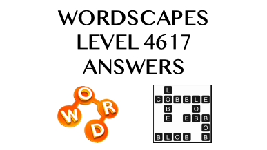 Wordscapes Level 4617 Answers