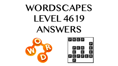 Wordscapes Level 4619 Answers