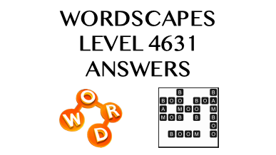 Wordscapes Level 4631 Answers