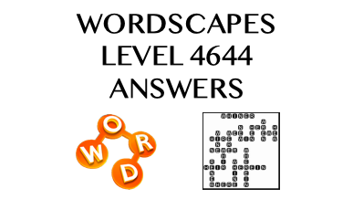 Wordscapes Level 4644 Answers