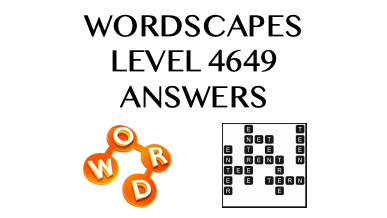 Wordscapes Level 4649 Answers