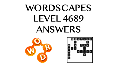Wordscapes Level 4689 Answers