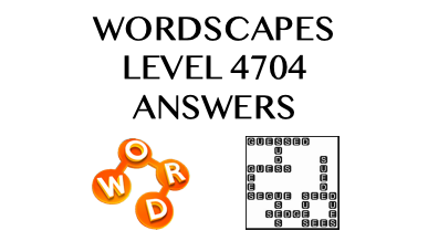 Wordscapes Level 4704 Answers