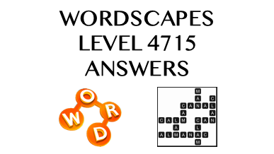 Wordscapes Level 4715 Answers