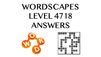Wordscapes Level 4718 Answers