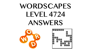 Wordscapes Level 4724 Answers
