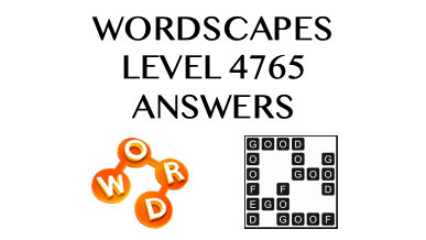 Wordscapes Level 4765 Answers