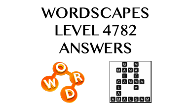 Wordscapes Level 4782 Answers