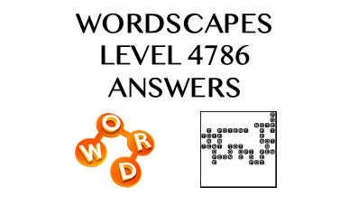 Wordscapes Level 4786 Answers