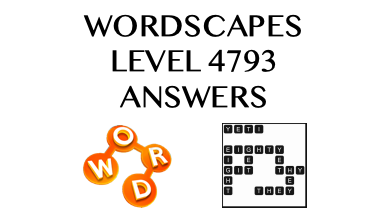 Wordscapes Level 4793 Answers