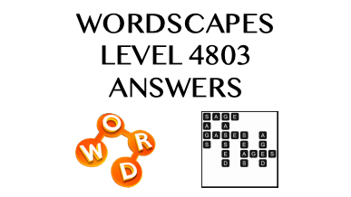Wordscapes Level 4803 Answers