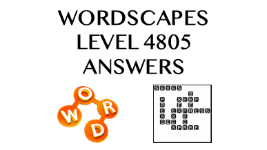 Wordscapes Level 4805 Answers
