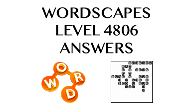 Wordscapes Level 4806 Answers