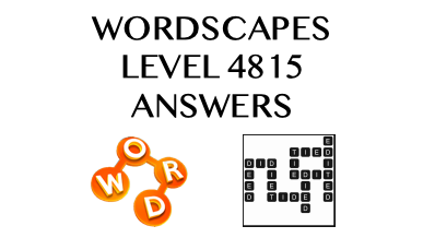 Wordscapes Level 4815 Answers