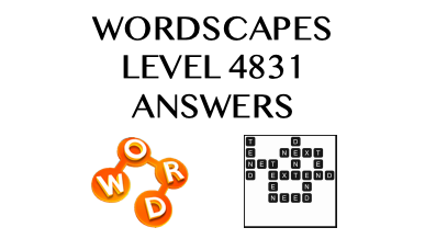 Wordscapes Level 4831 Answers