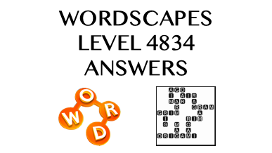 Wordscapes Level 4834 Answers