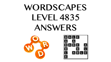 Wordscapes Level 4835 Answers