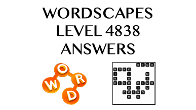 Wordscapes Level 4838 Answers