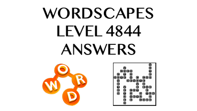 Wordscapes Level 4844 Answers