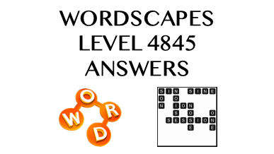 Wordscapes Level 4845 Answers