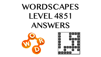Wordscapes Level 4851 Answers