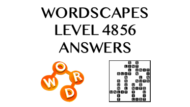 Wordscapes Level 4856 Answers