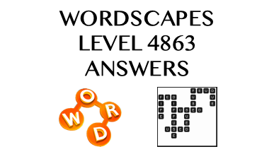 Wordscapes Level 4863 Answers