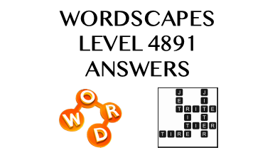 Wordscapes Level 4891 Answers