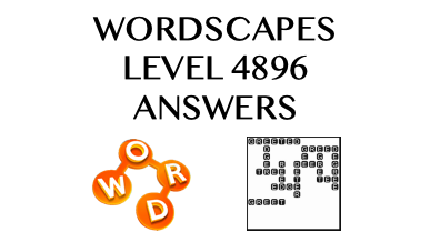 Wordscapes Level 4896 Answers
