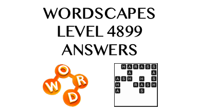 Wordscapes Level 4899 Answers